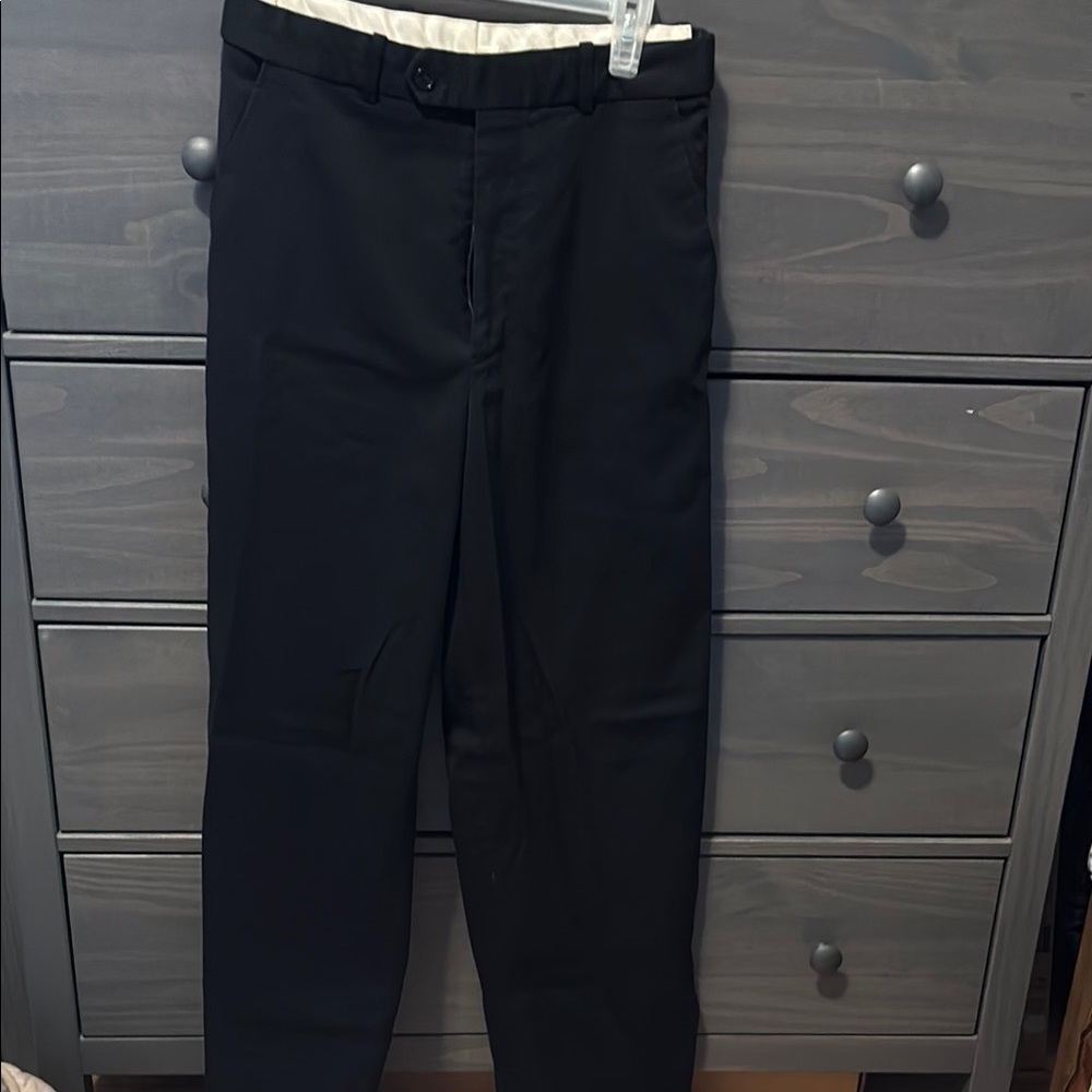 Denver Hayes Men's Classic Black Dress Pants